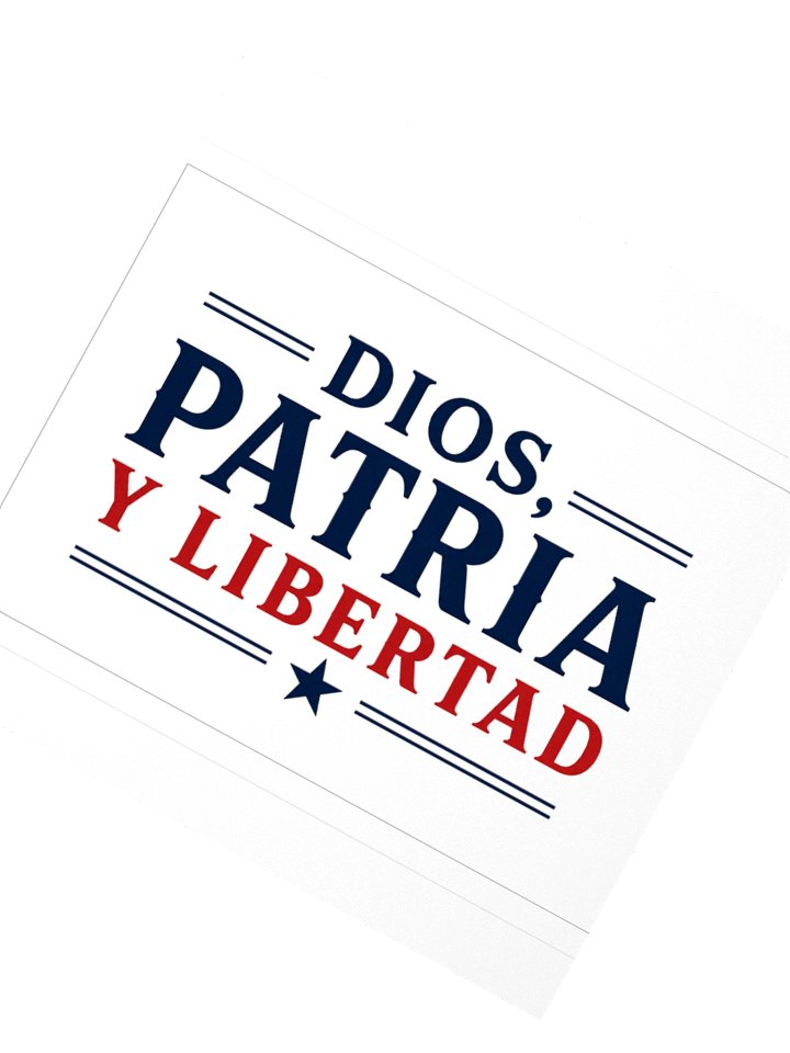sticker Dios Patria y Libertad product image (5)