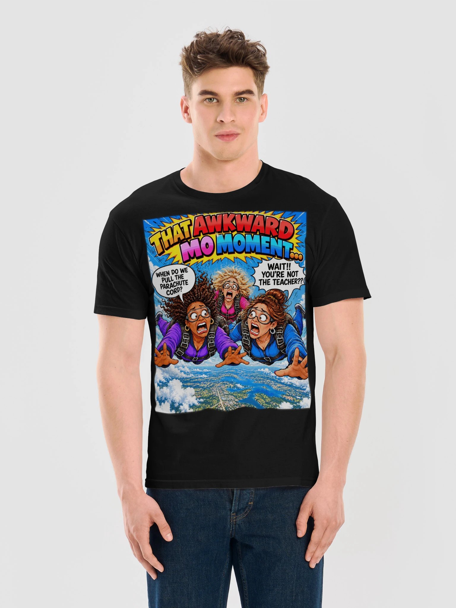 1 Earth Prints Skydiving Ladies Gildan 64000 Tee product image (31)