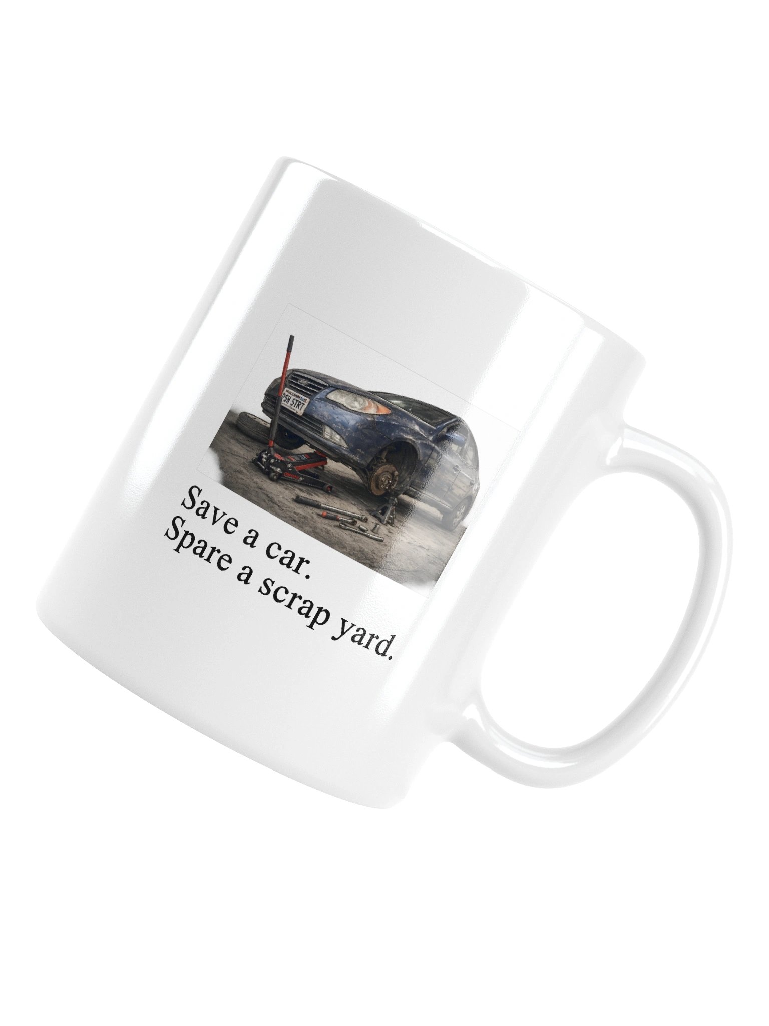 Save a car. Spare a scrap yard. (White Mug) product image (6)