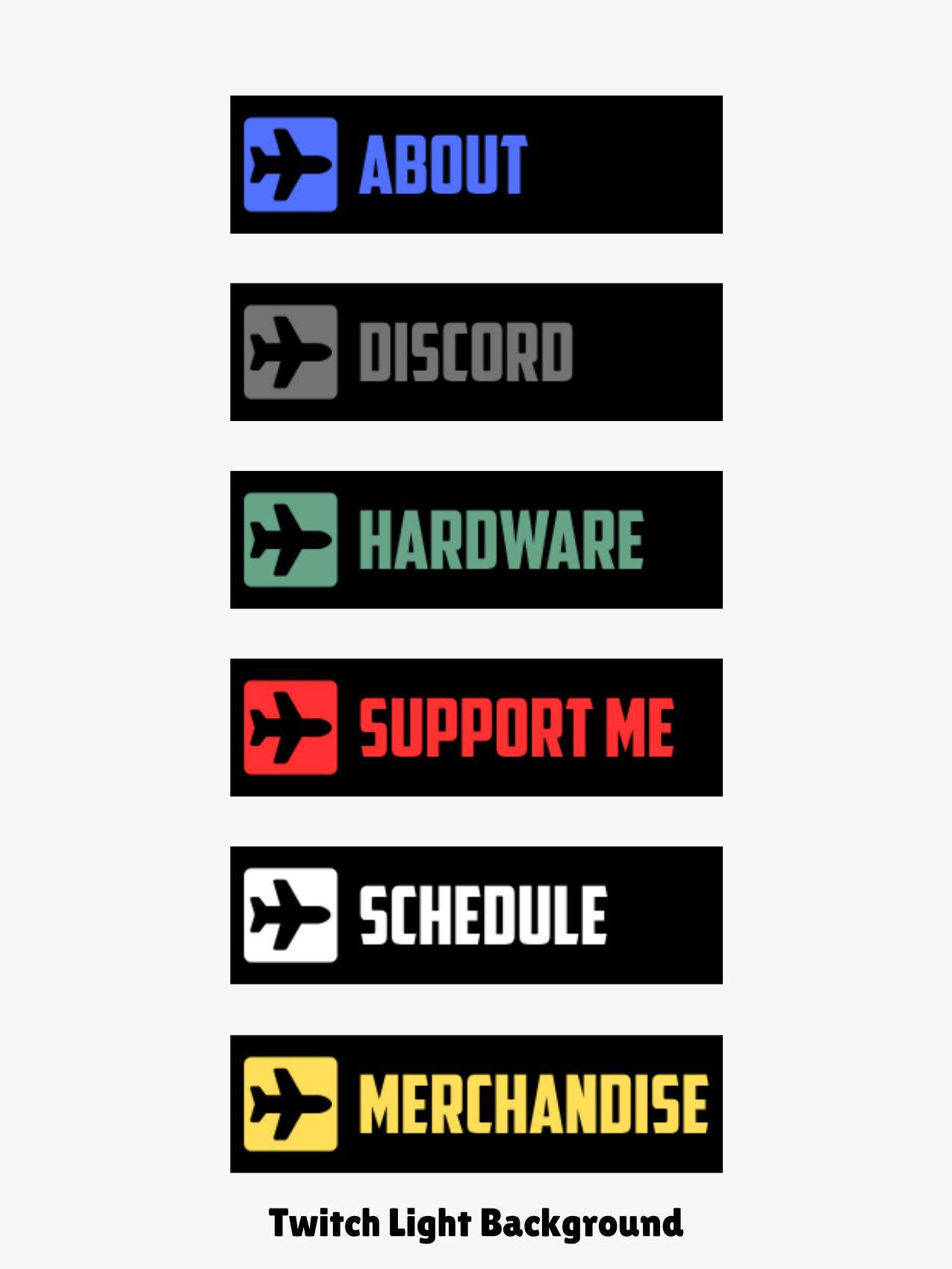 Airplane Twitch Panels product image (2)