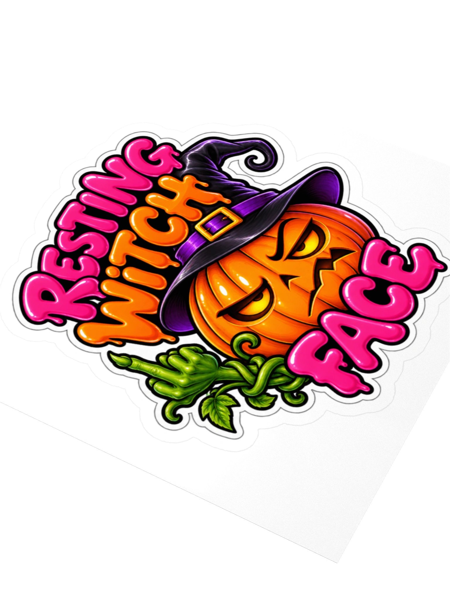 Resting Witch Face Sticker product image (8)