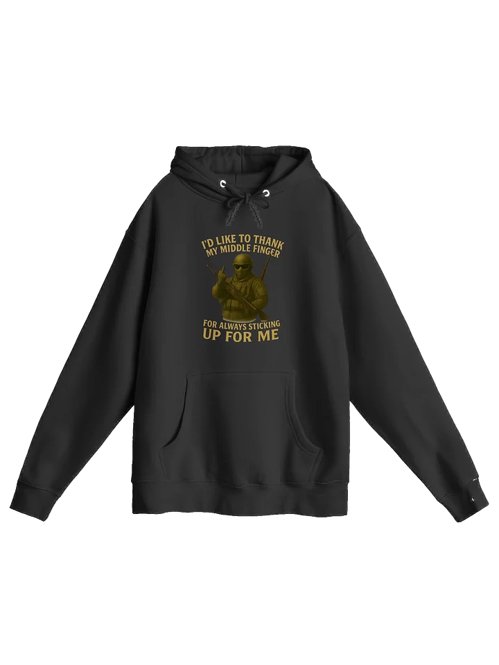 Rebel Soldier Middle Finger Hoodie product image (1)