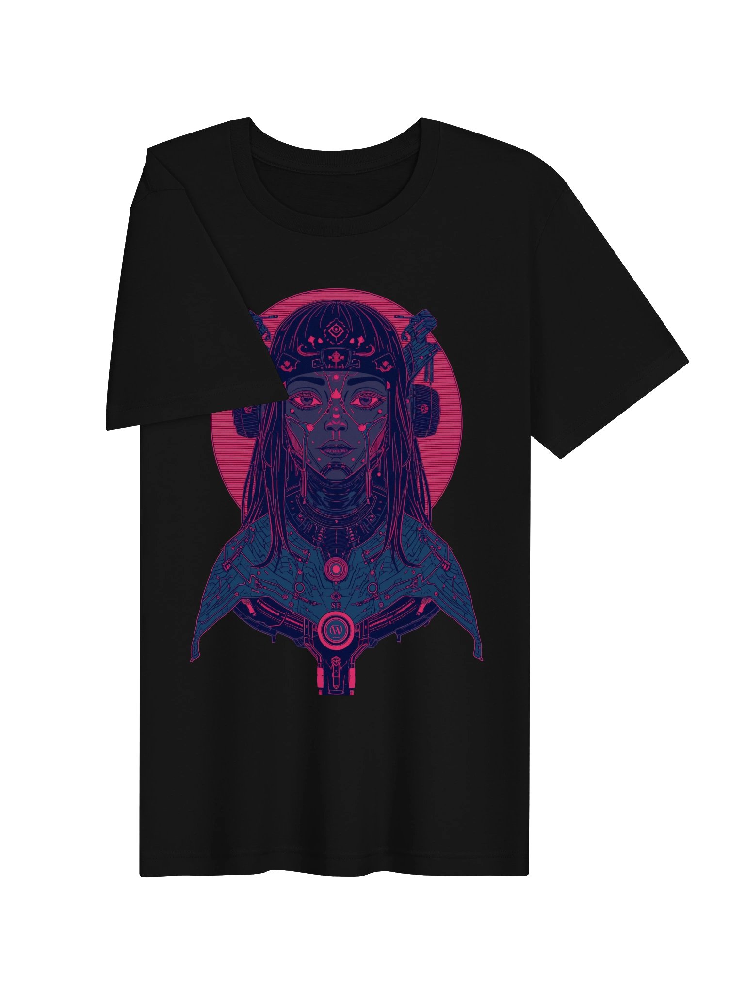 Neon Cybernetic Femme Lightweight T-Shirt product image (6)