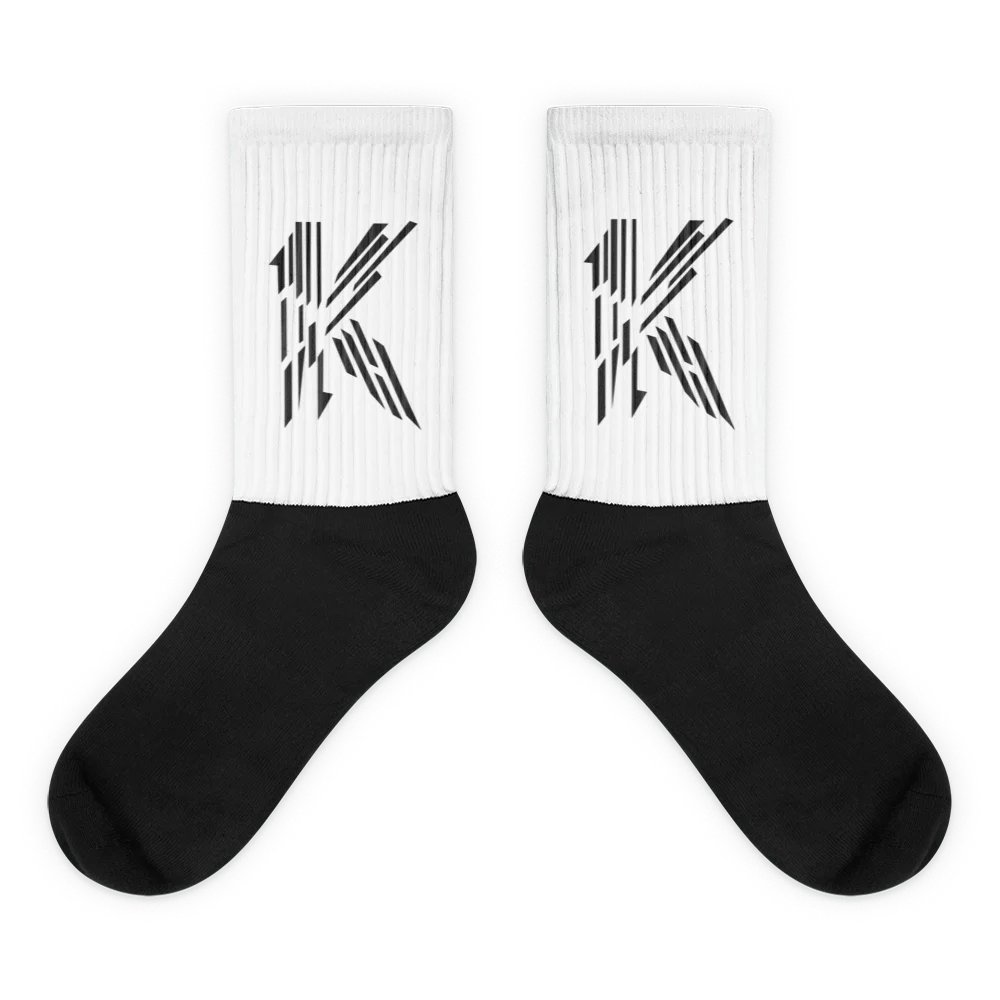 K Socks (Black & White) product image (1)
