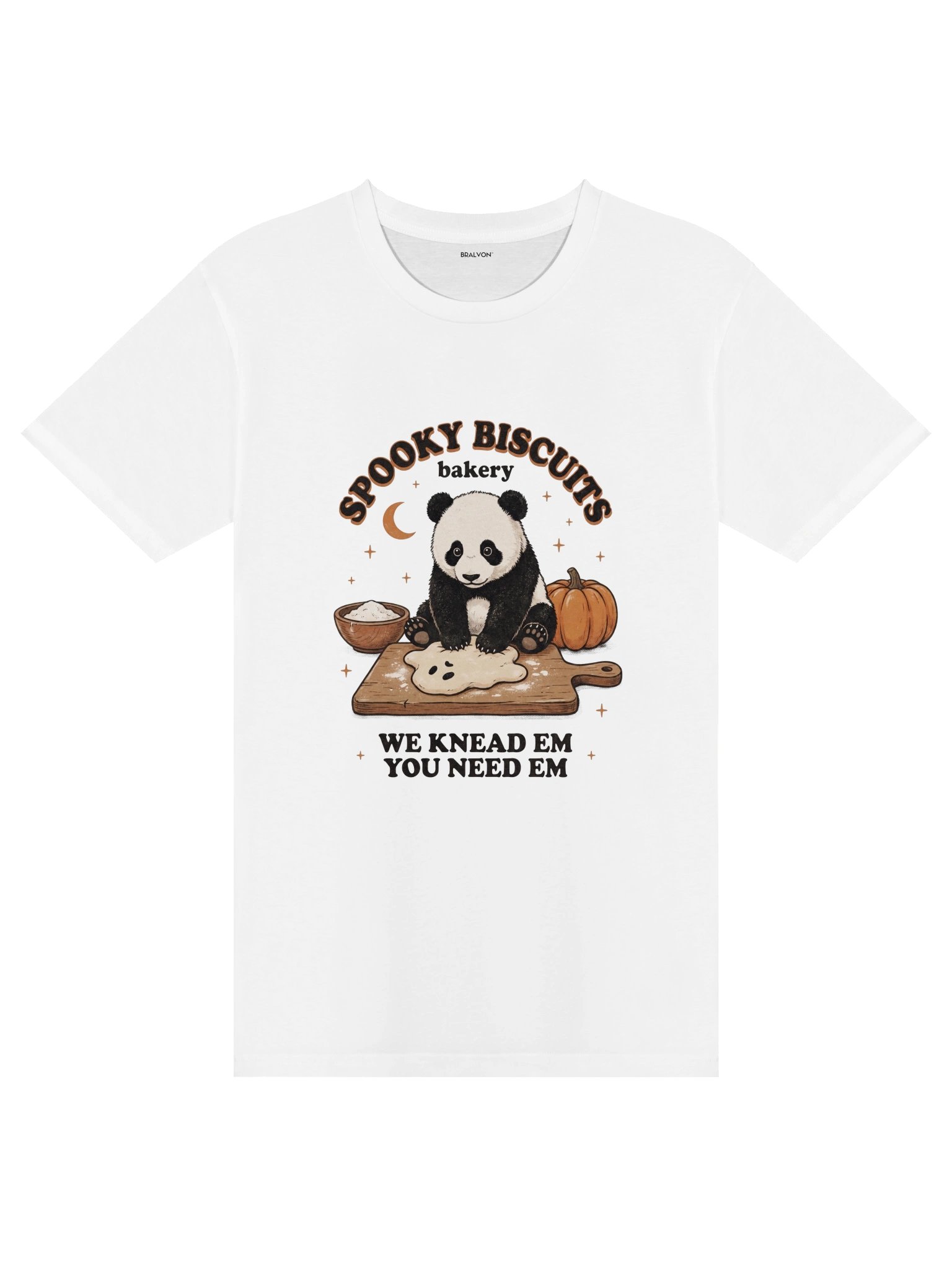 Halloween Spooky Biscuits Panda T-Shirt product image (9)