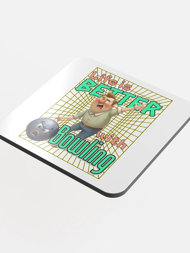Life Is Better With Bowling Cork Coasters product image (1)