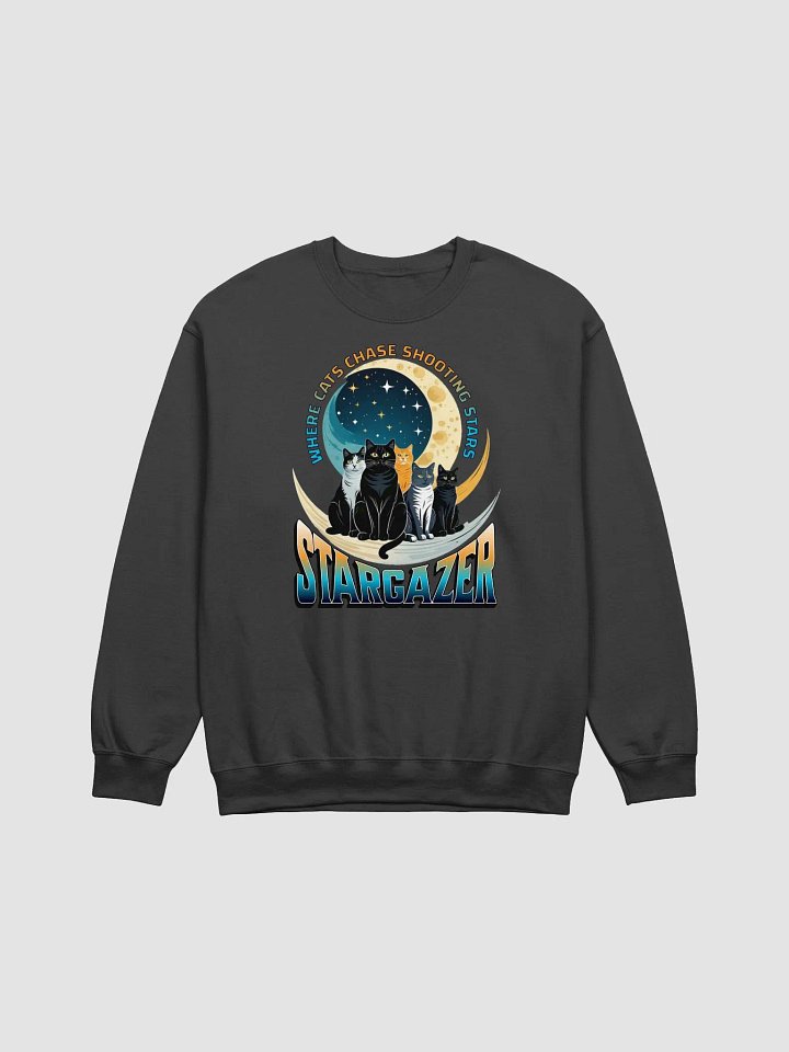 Where Cats Chase Shooting Stars Stargazer Crewneck Sweatshirt product image (1)