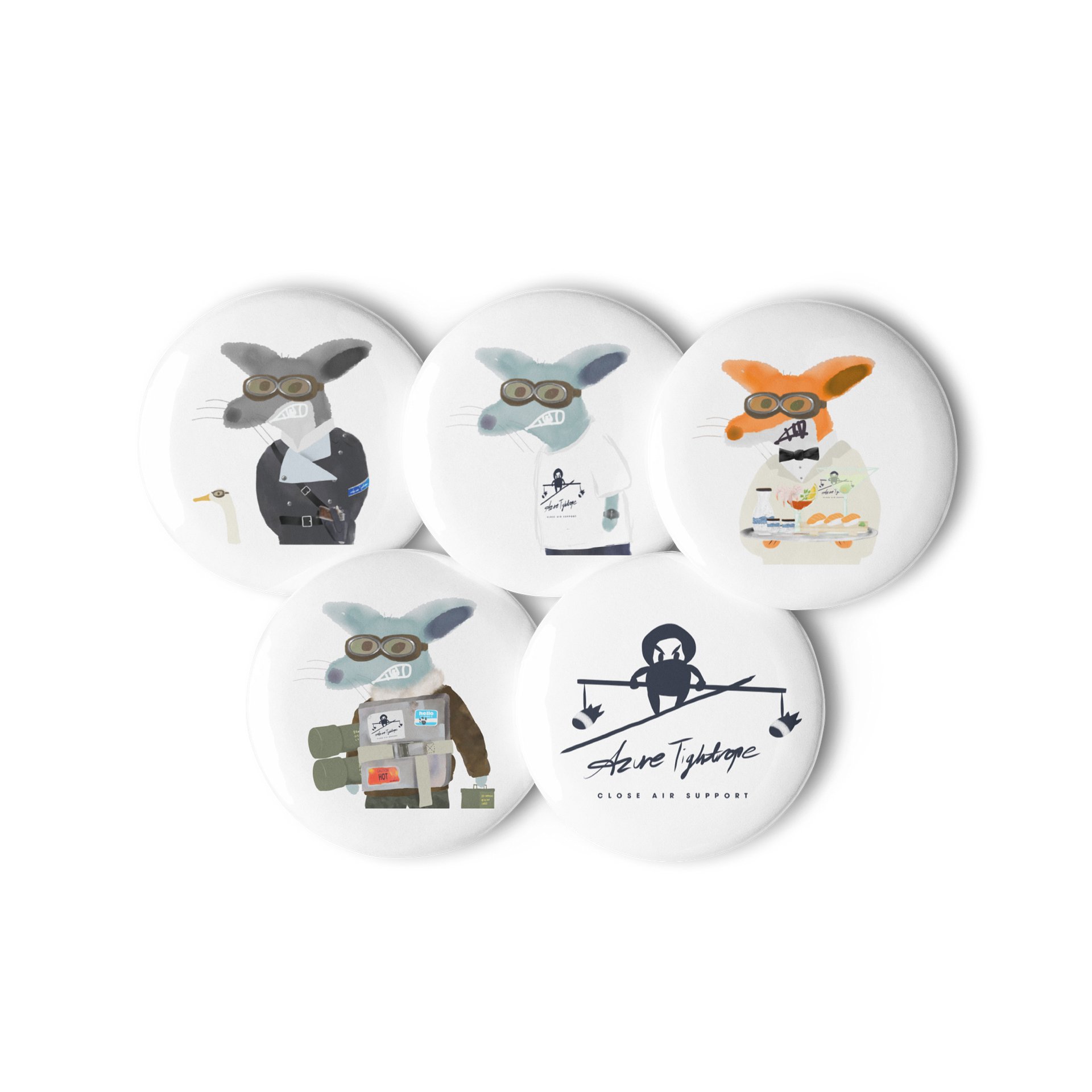 Azure Tightrope - Set of 5 Pins product image (3)