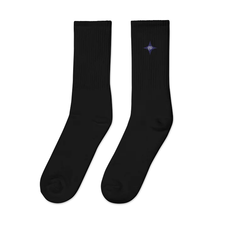 F&F Star Embroidered Crew Socks (NVY) product image (2)