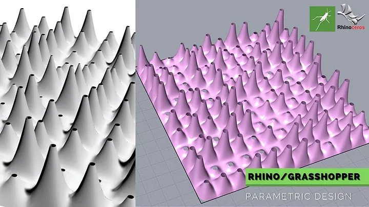 Parametric Facade Cones Design Grasshopper Rhino Files Download product image (2)