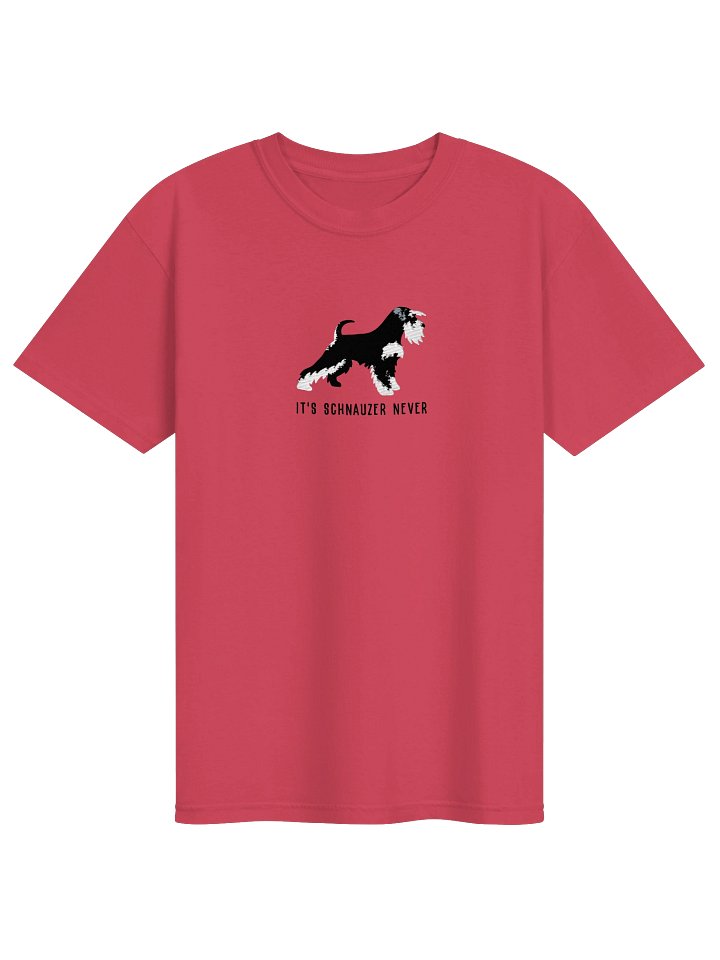 It's Schnauzer Never T-Shirt(Embroidered) of a Miniature Schnauzer(Black & Silver) product image (9)