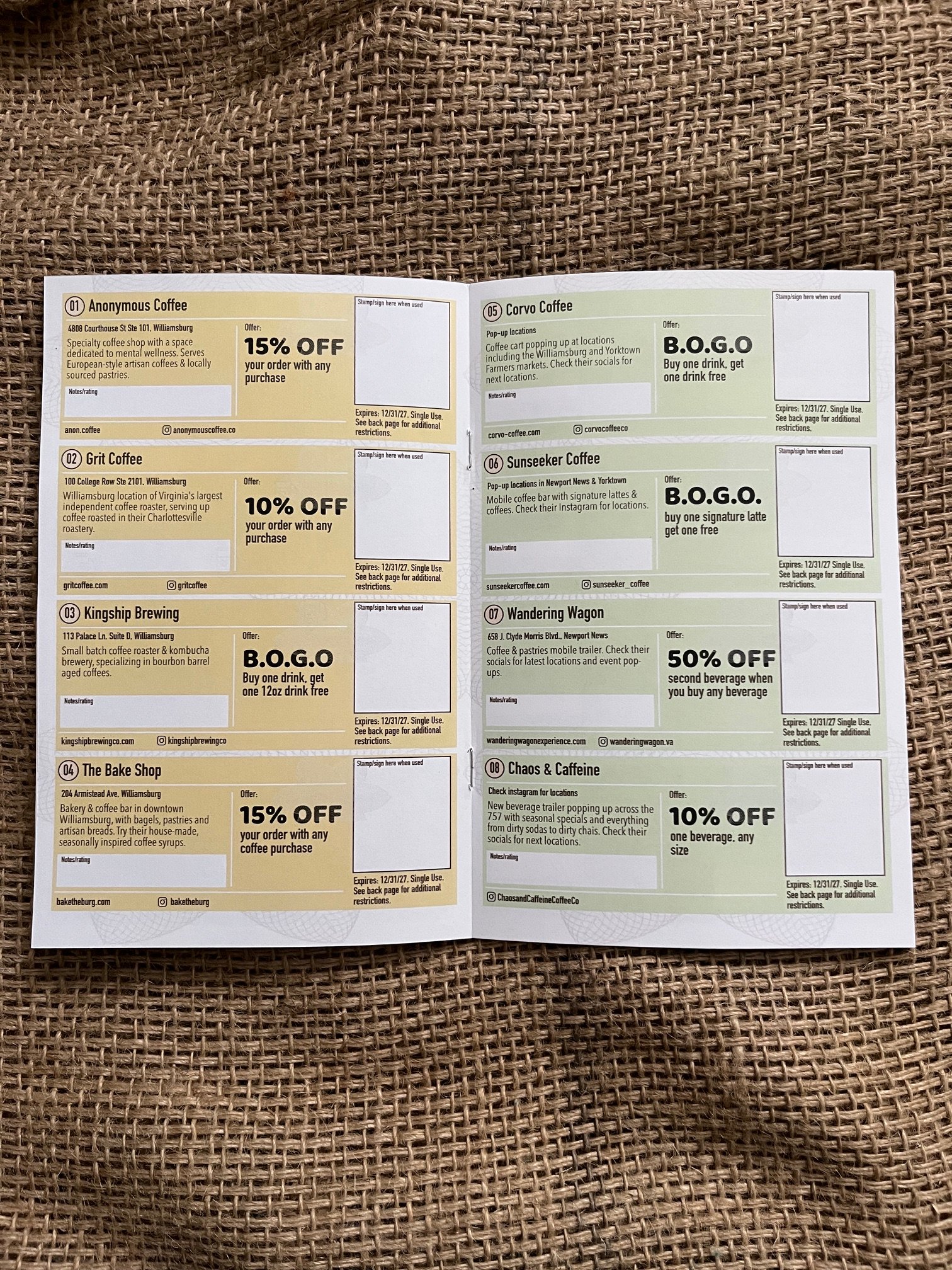 Deluxe Edition - 2026/27 Hampton Roads Peninsula Coffee Passport product image (2)