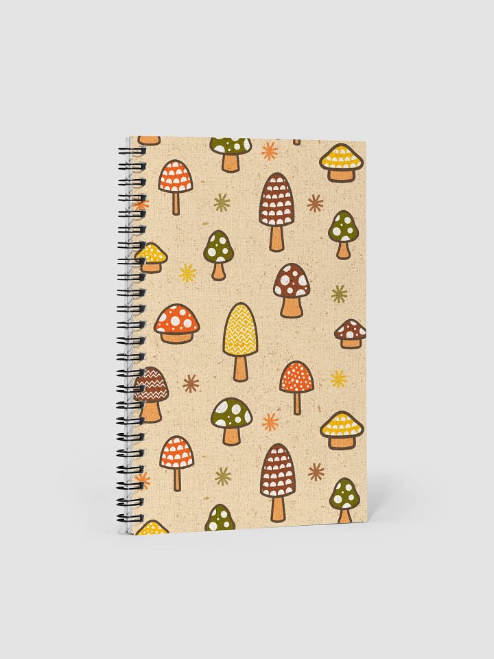 1970s Retro Mushrooms Spiral Notebook product image (1)