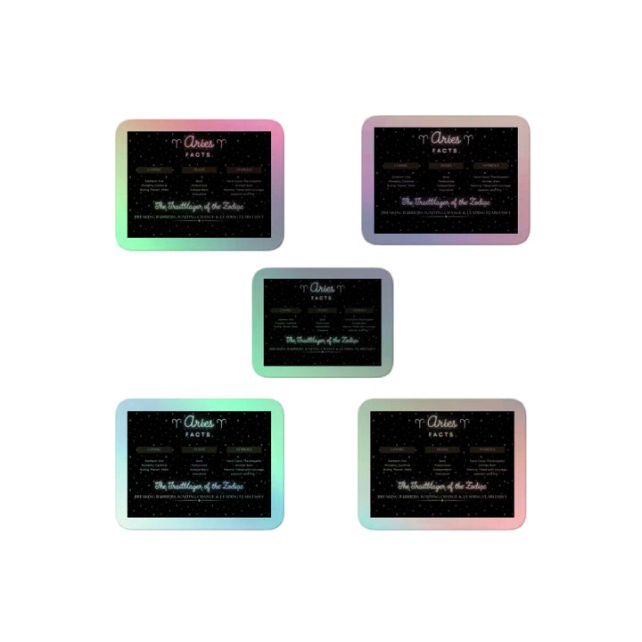 Aries 2025, Attributes, Holo Sticker Paxk product image (2)