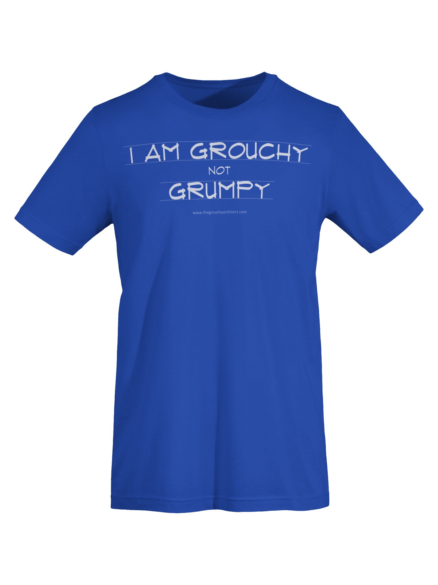 Grouchy Not Grumpy Tee - ROYAL BLUE product image (7)
