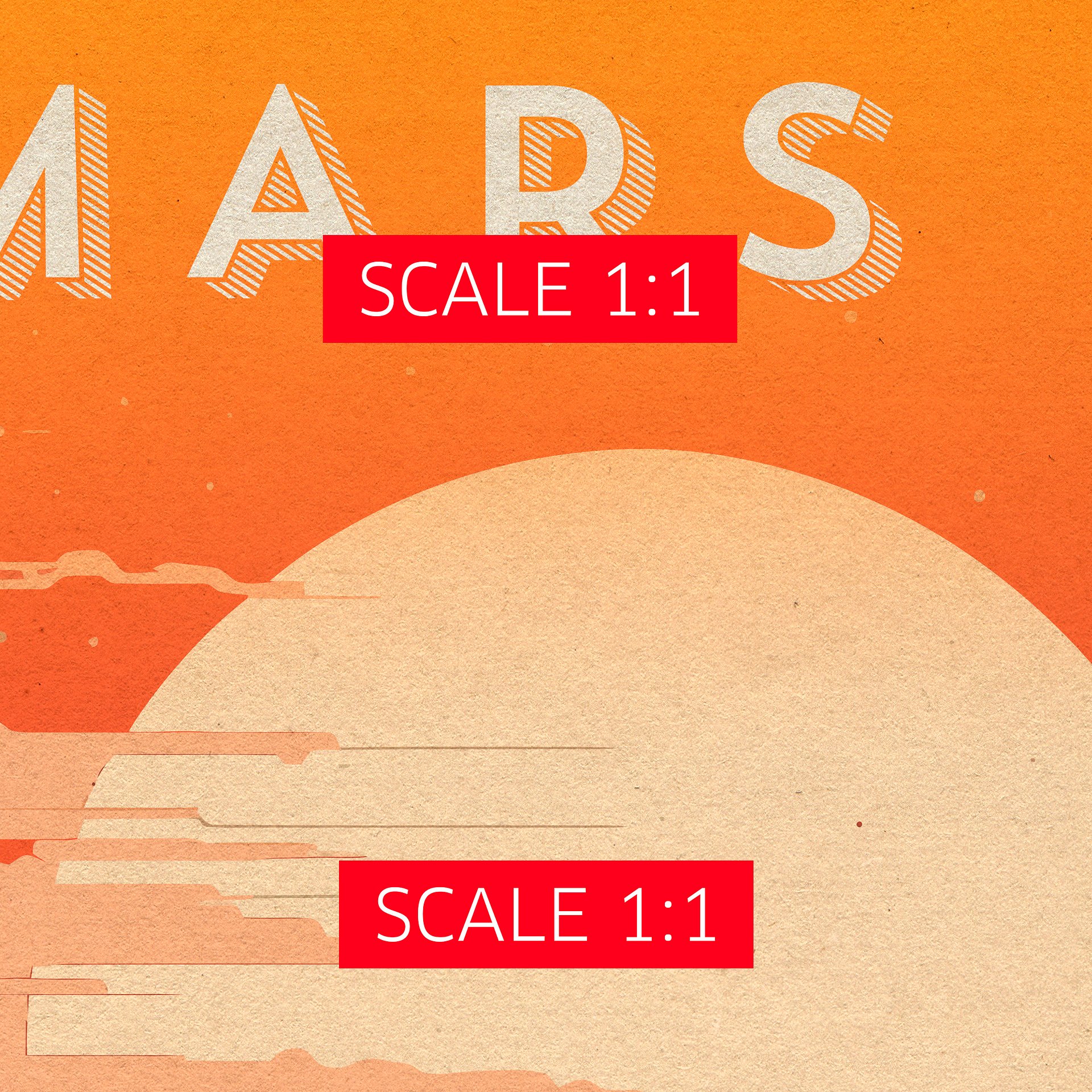 Mars, colony, astronaut — Vintage space poster product image (5)