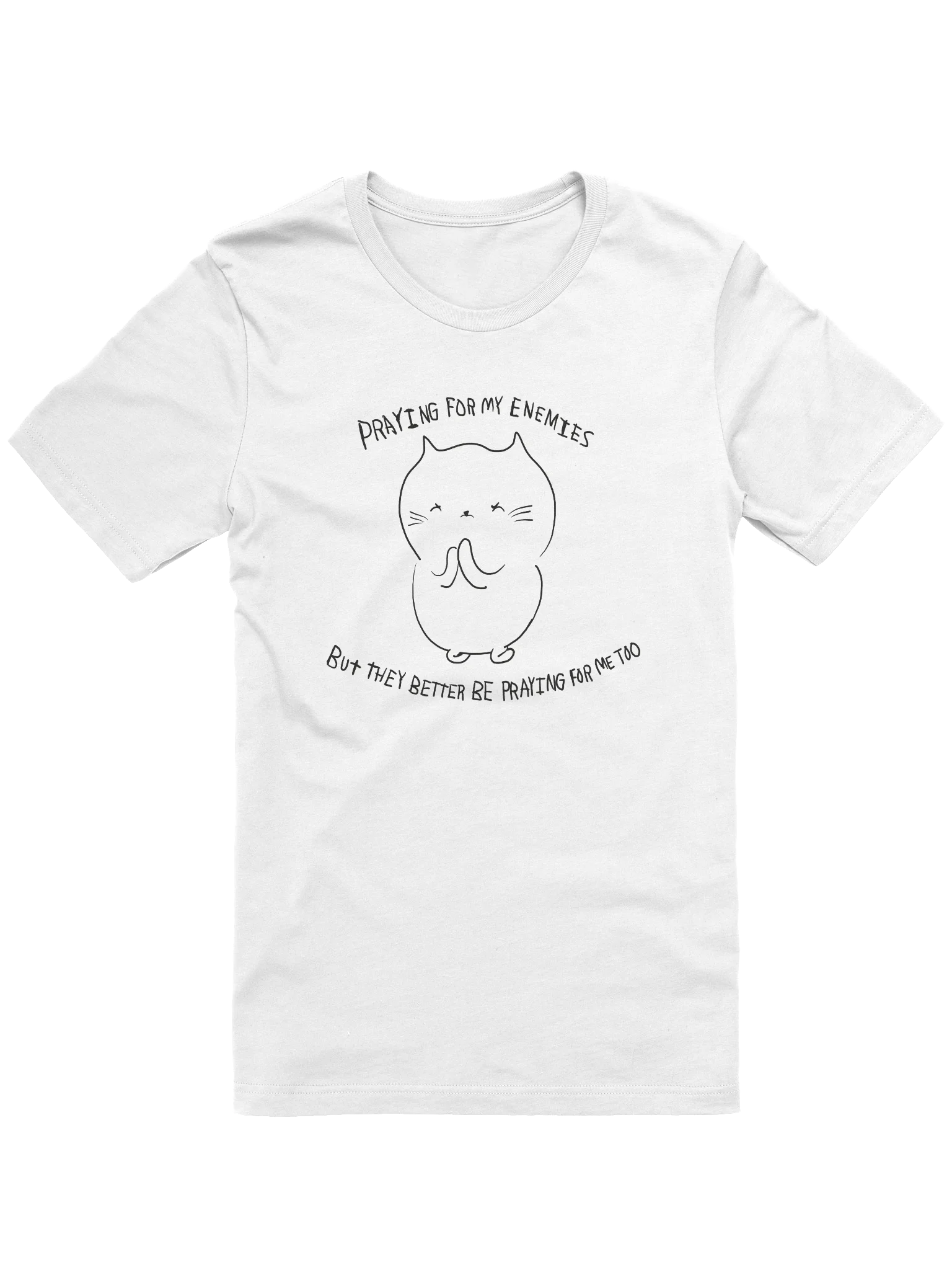 Praying for my enemies Statement Tee product image (1)