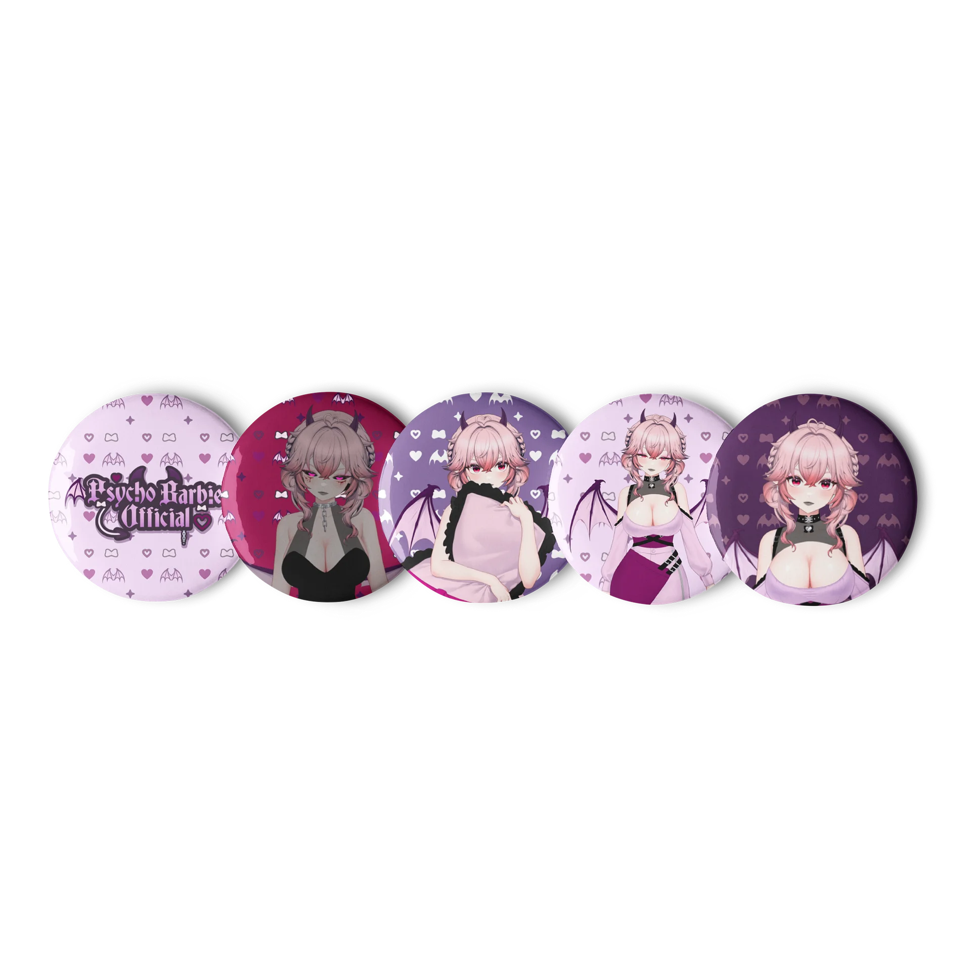 PsychoBarbieOfficial Buttons product image (1)