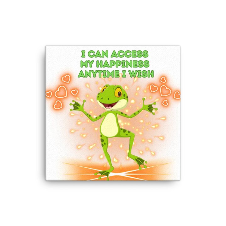 canva print happy frog wisdom quote product image (1)
