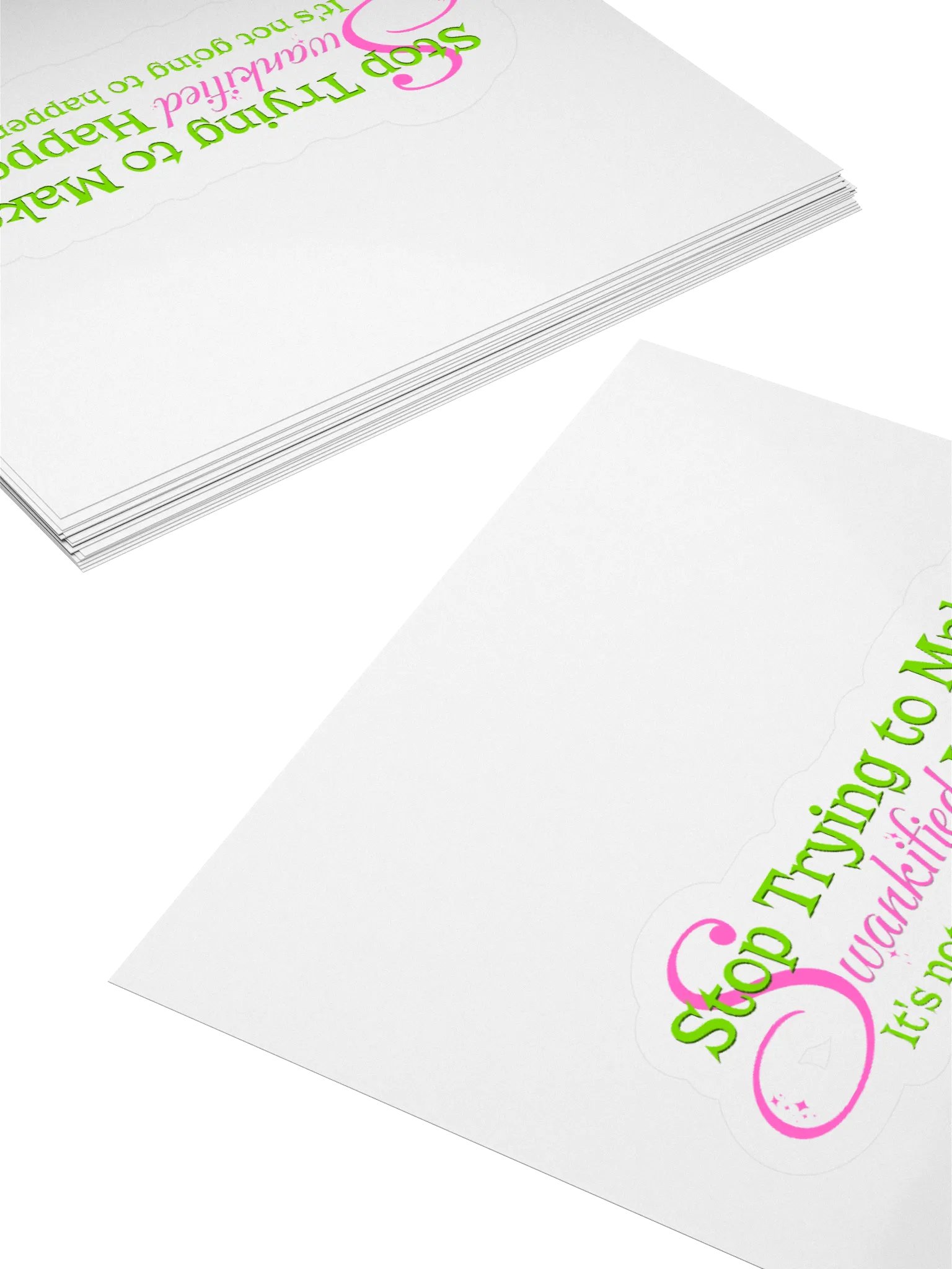 Swankified Stickers – Kiss-Cut Vinyl Wicked x Mean Girls Meme Decals product image (4)