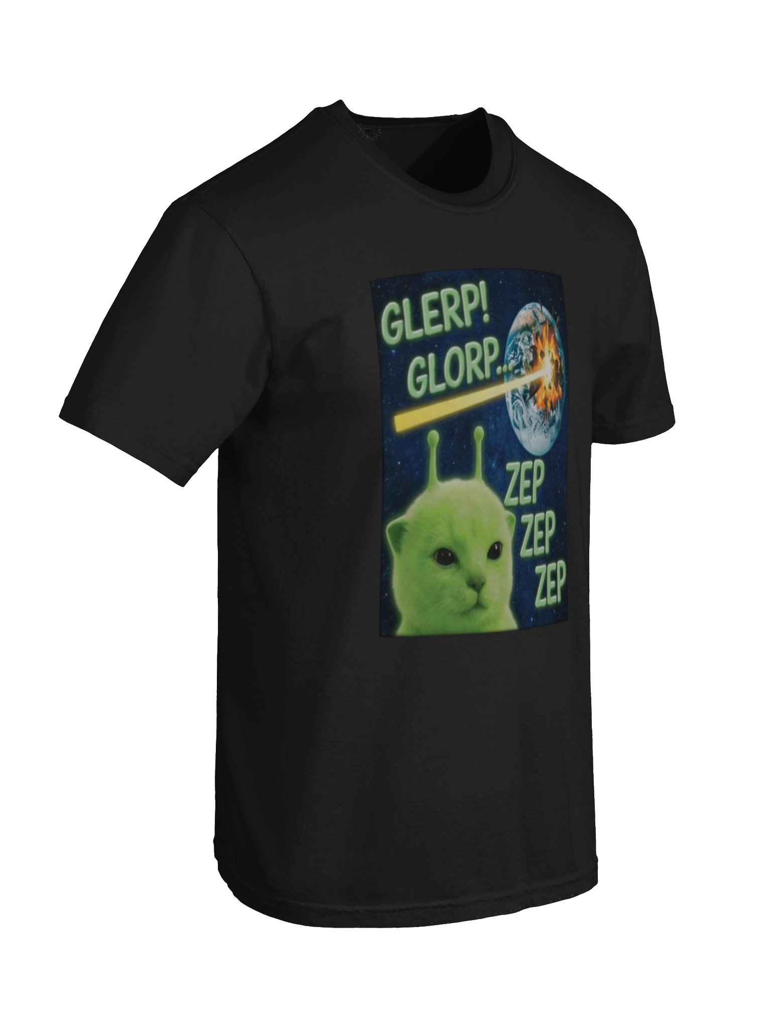 Glorp Funny Alien Cat Brainrot Meme Tee product image (64)