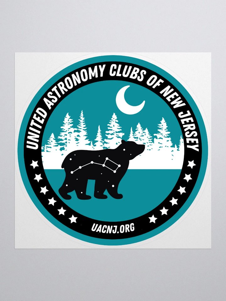 Round Sticker - Bear and Moon product image (1)