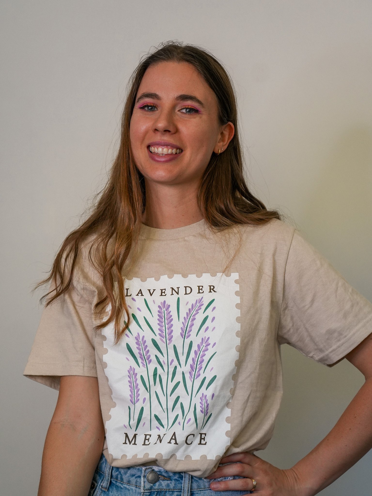 Lavender Menace Tee (Beige) product image (1)