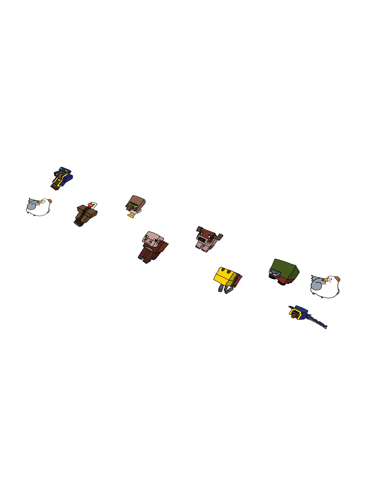 Cross-Bred Mobs Sticker Set product image (1)