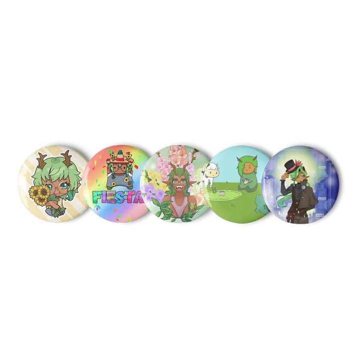 Whimsical Antlered Smiles Pin Set product image (1)