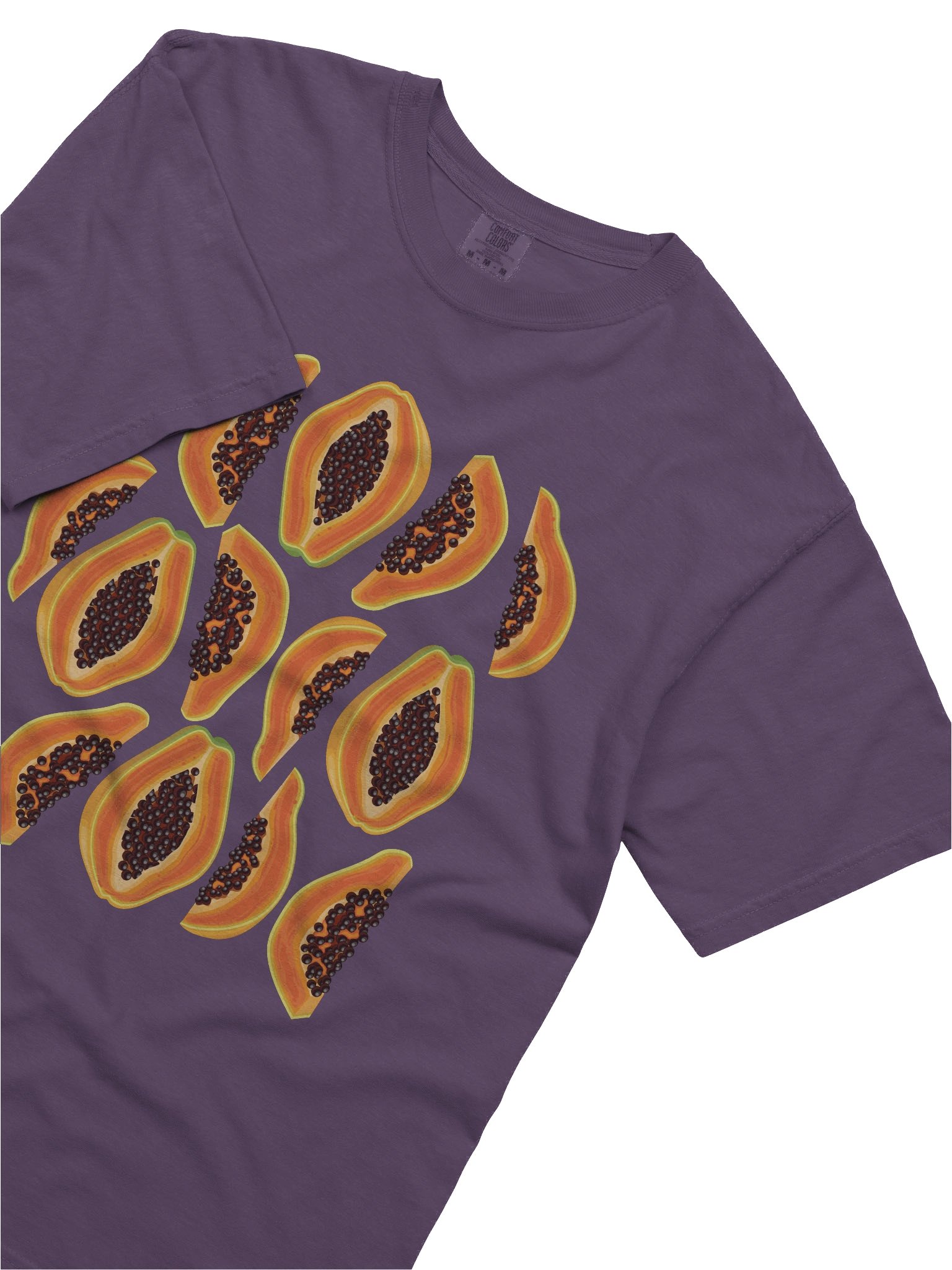 Papaya Fruit Pattern Shirt – Tropical Summer Aesthetic Graphic Tee product image (5)