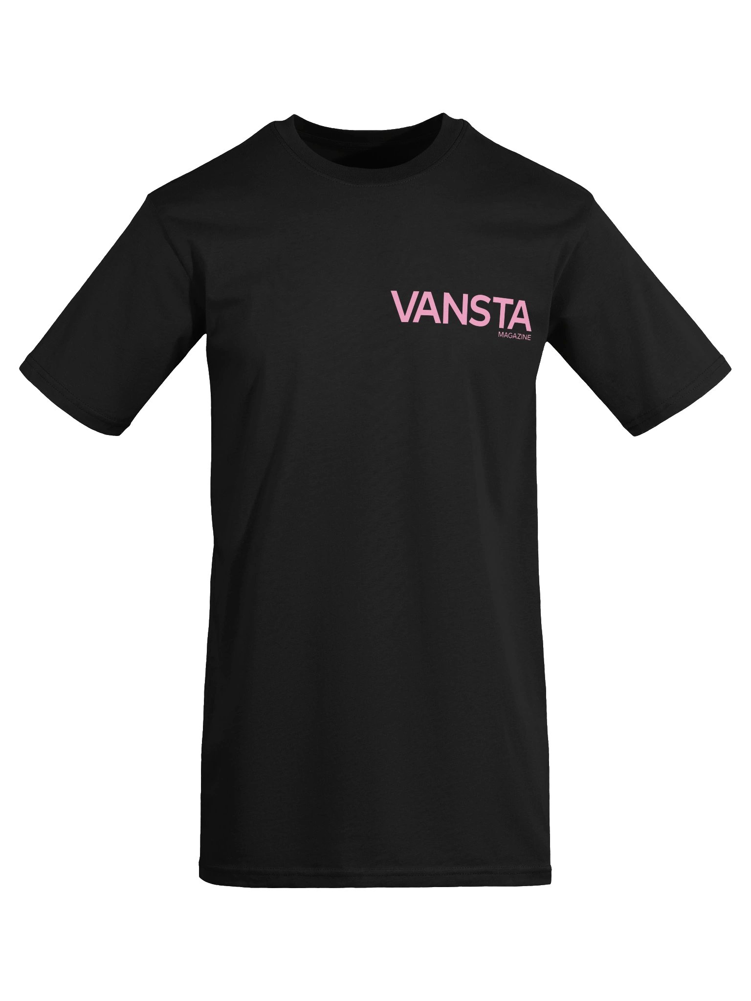 VANSTA Heavyweight Tee · Black w/ Pink Logo product image (3)