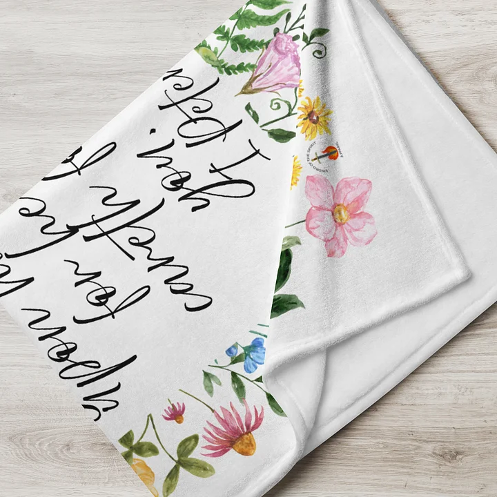 1 Peter 5:7 Throw Blanket product image (7)