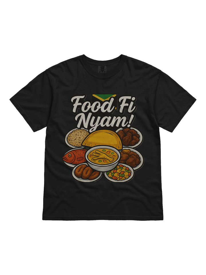 Food Fi Nyam! Illustrated Cotton T-Shirt product image (2)