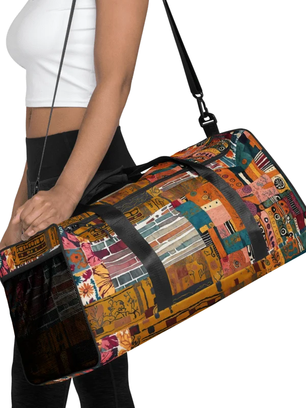 Eclectic Patchwork Paradise Duffle Bag product image (1)