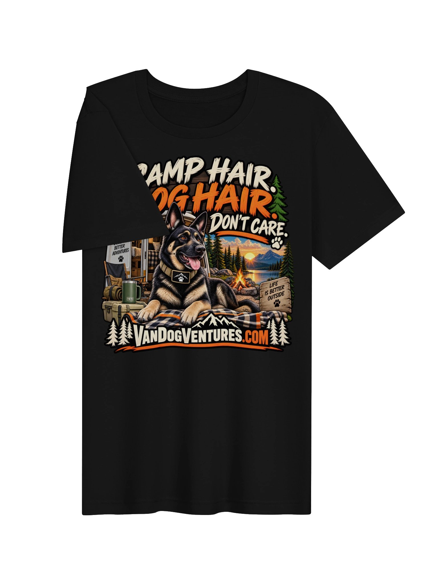 Camp Hair Dog Hair Don't Care T-Shirt product image (3)