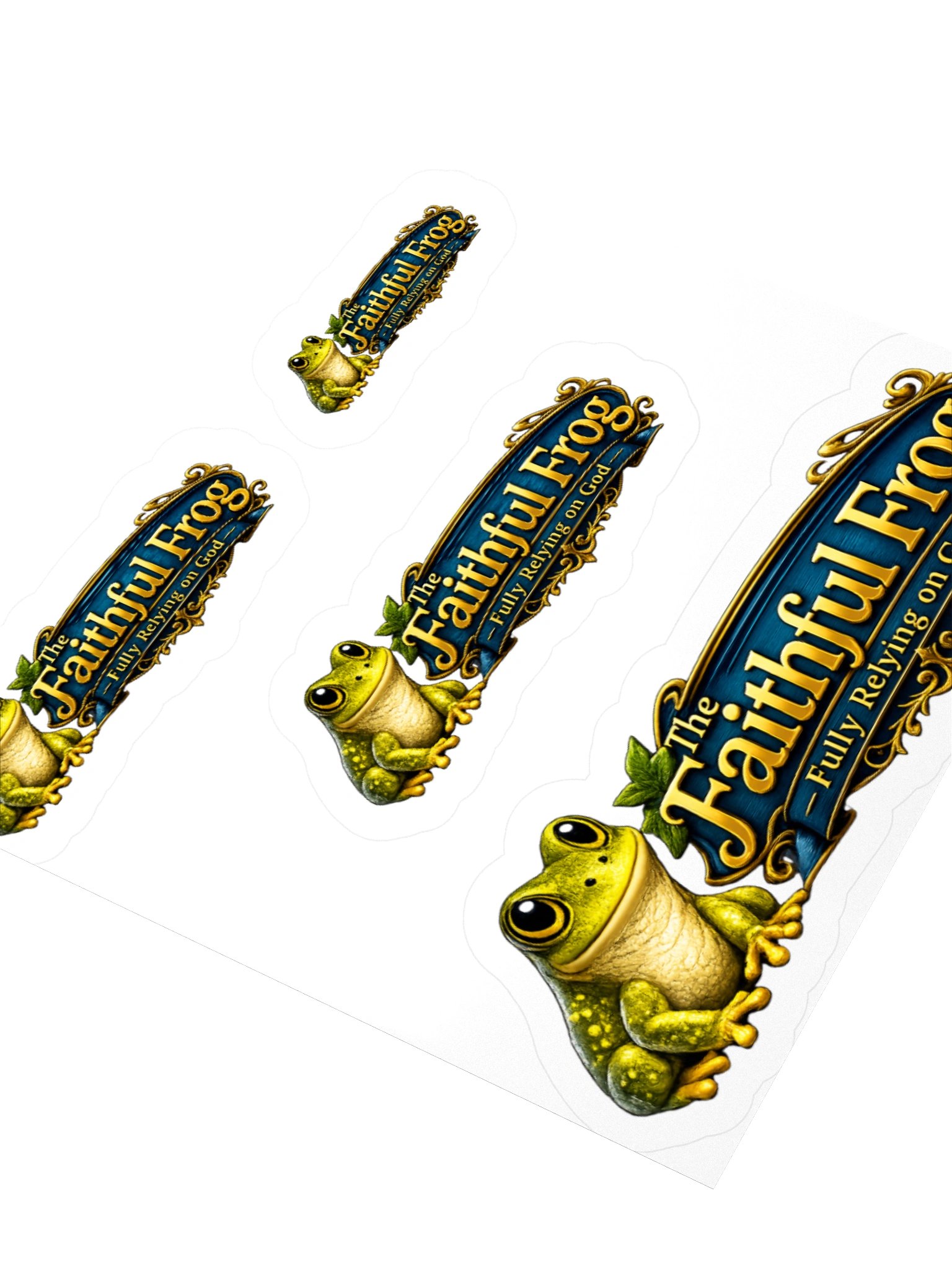 Faithful Frog Kiss Cut Stickers product image (8)