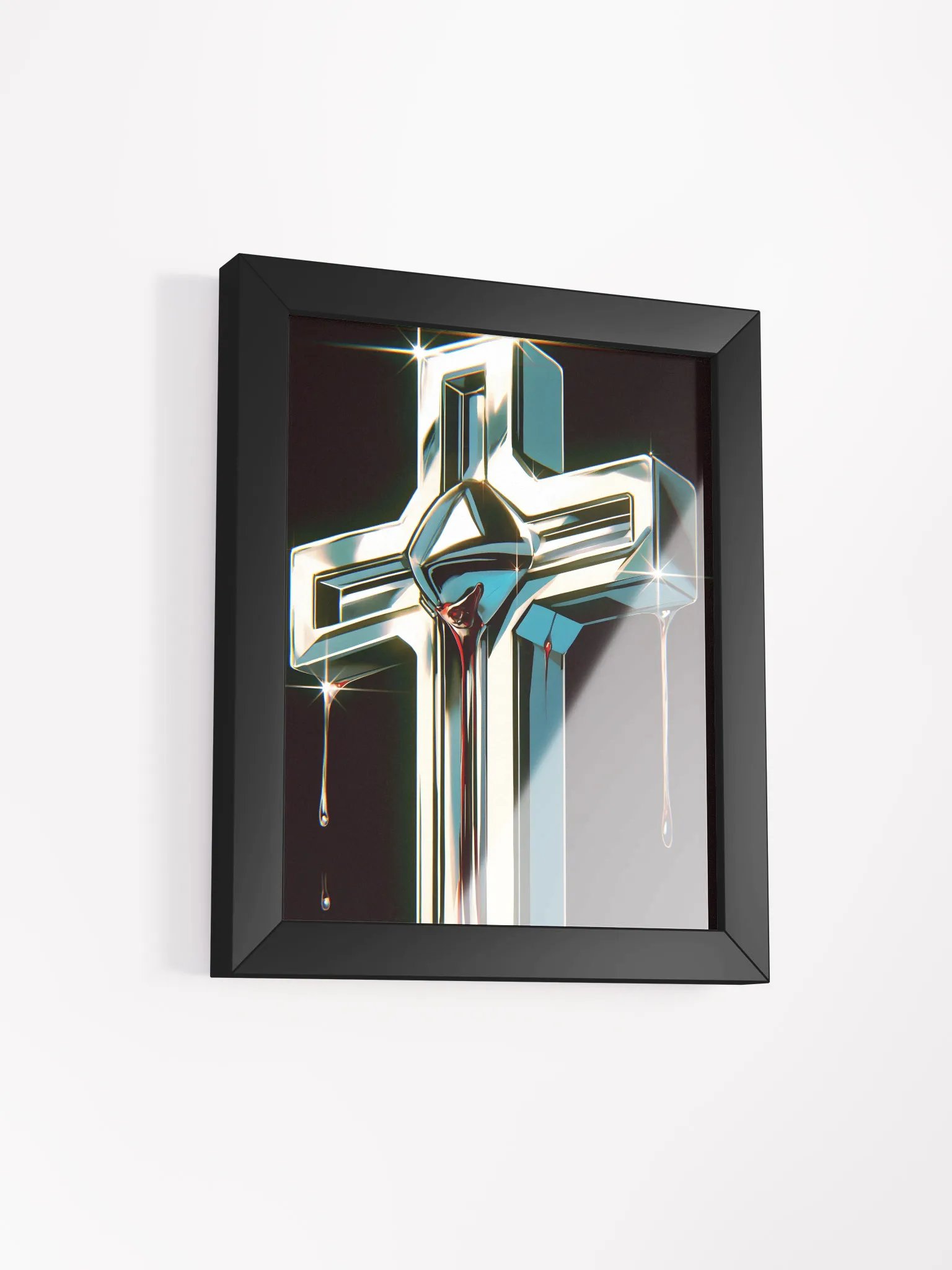 Metallic Cross Framed Poster product image (2)