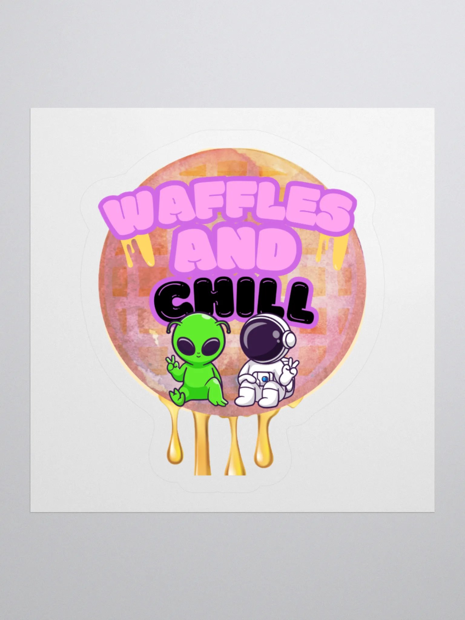 Waffles and Chill Sticker product image (2)