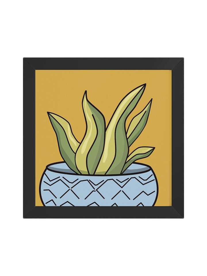 The Aloe Vera Design - Sunny Succulent Framed Wall Art product image (1)