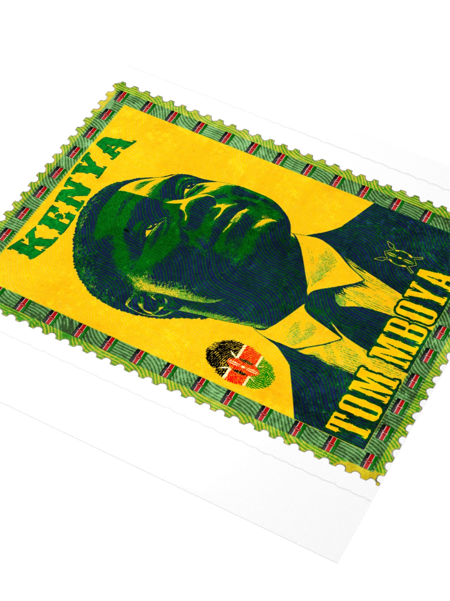Tom Mboya Vintage Postage Stamp Sticker | Kenya Pan-African product image (7)