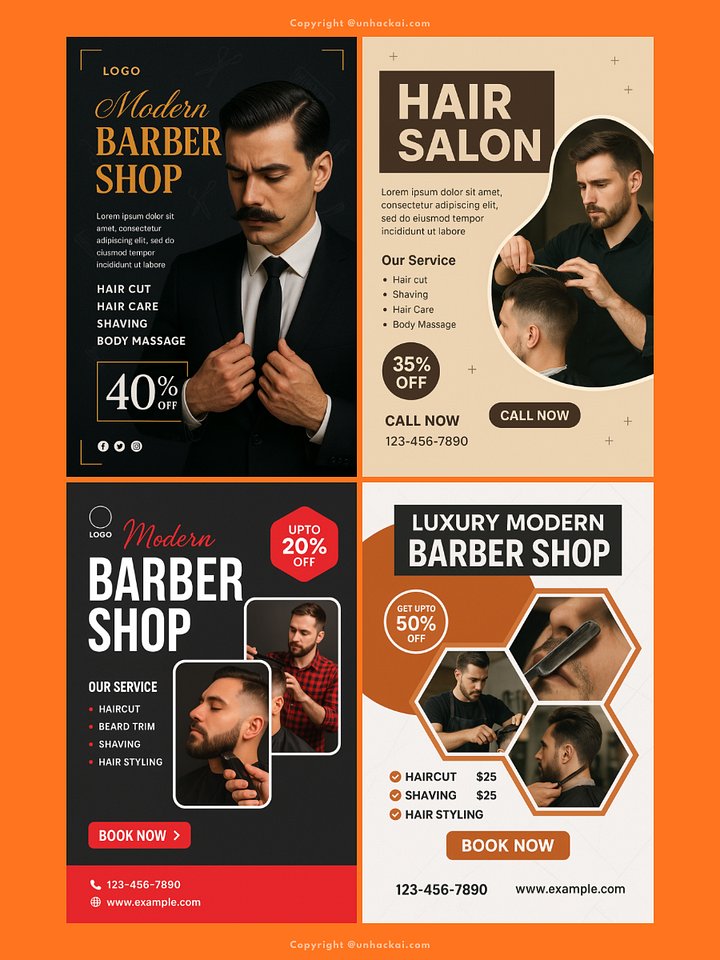 ChatGPT Barber & Barbershop Flyer Prompts product image (2)