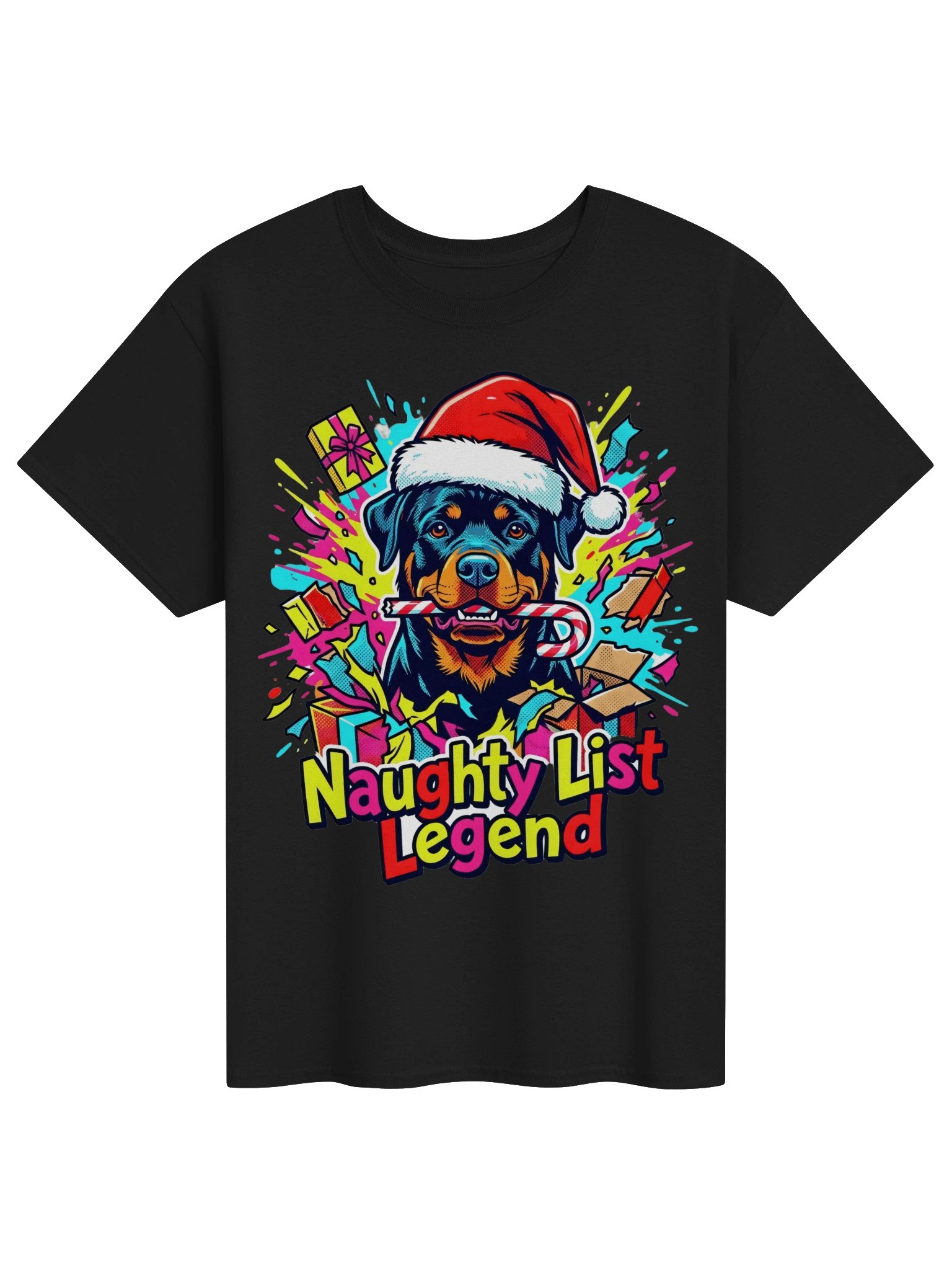Naughty List Rottweiler Tee product image (1)