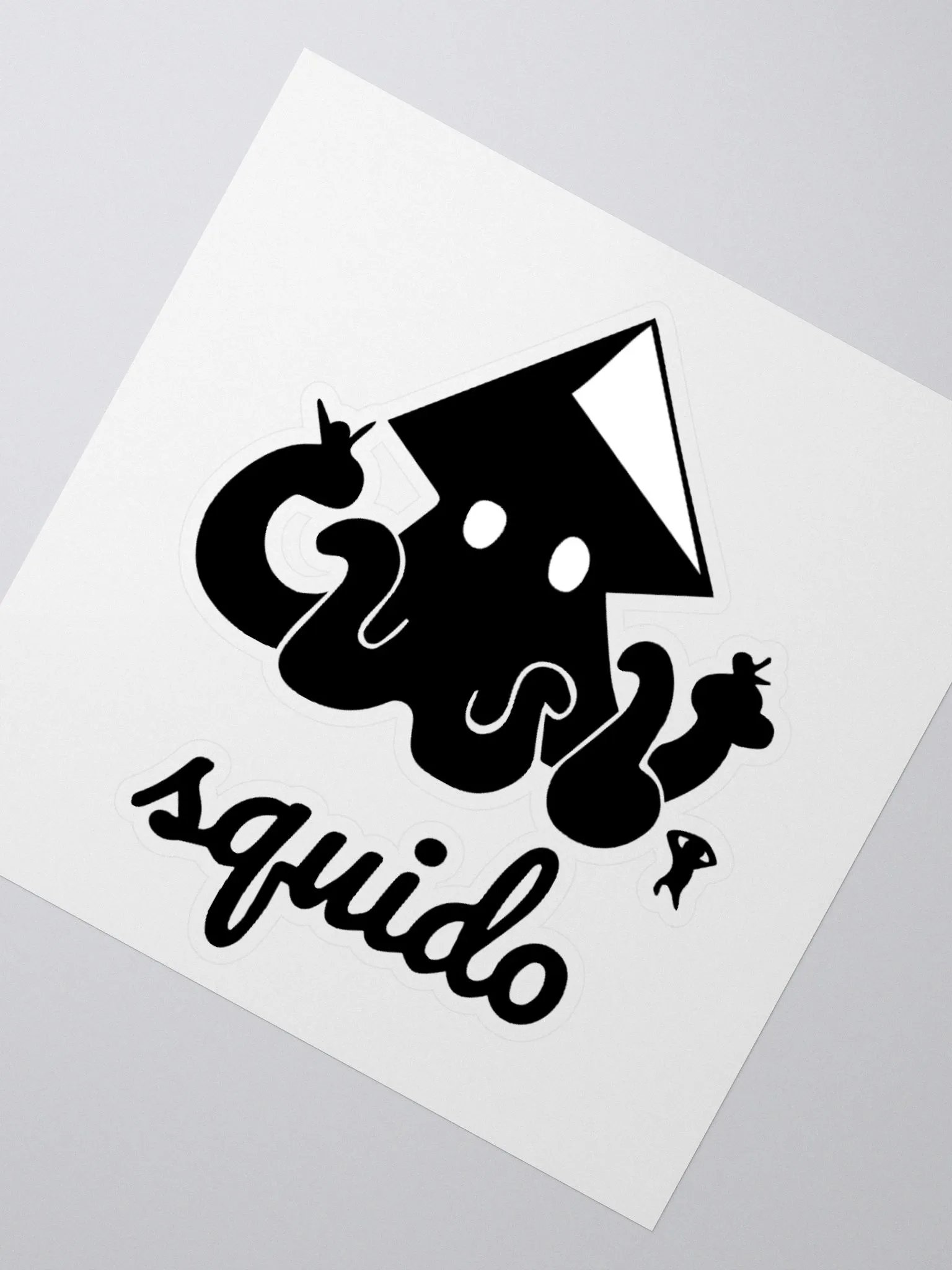 Squido Studio Black Logo Stickers product image (2)