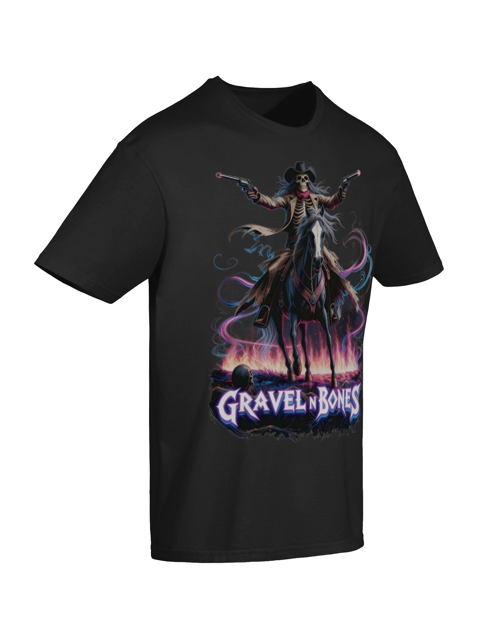 Gravel N Bones – Neon Night Rider Tee product image (10)