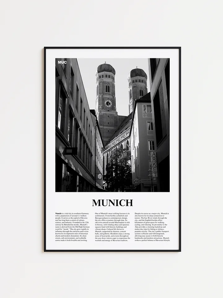 Munich 02 Newspaper Poster | Framed product image (1)