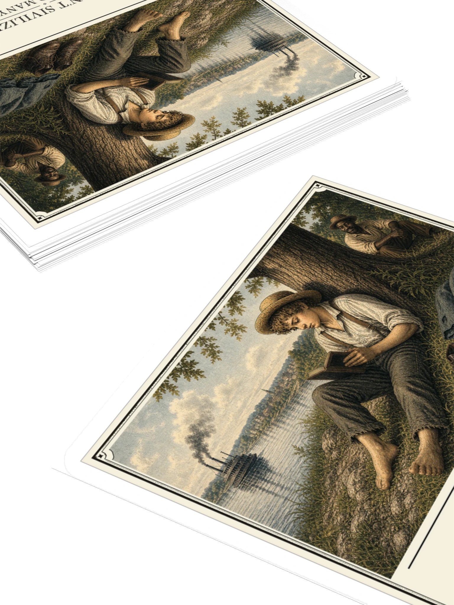 You Can T Sivilize Me Ve Read -- Adventures of Huckleberry Finn Sticker product image (4)