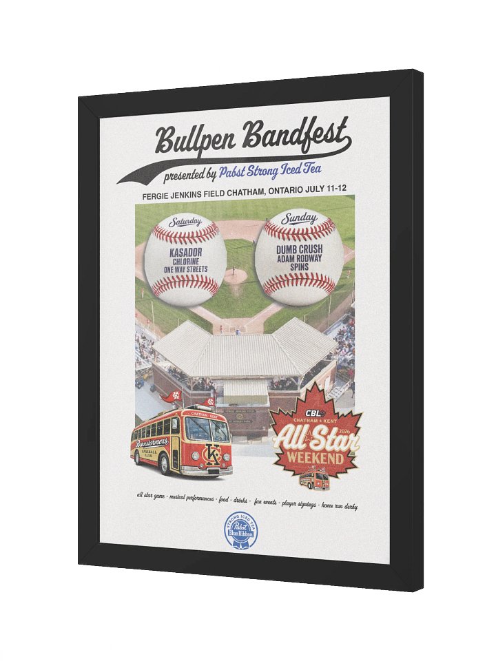 2026 Bullpen Bandfest Framed Poster product image (3)