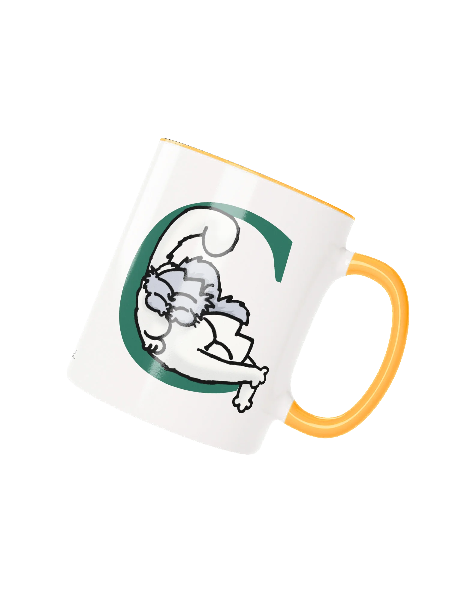 Cat Monogram Mug - C product image (1)