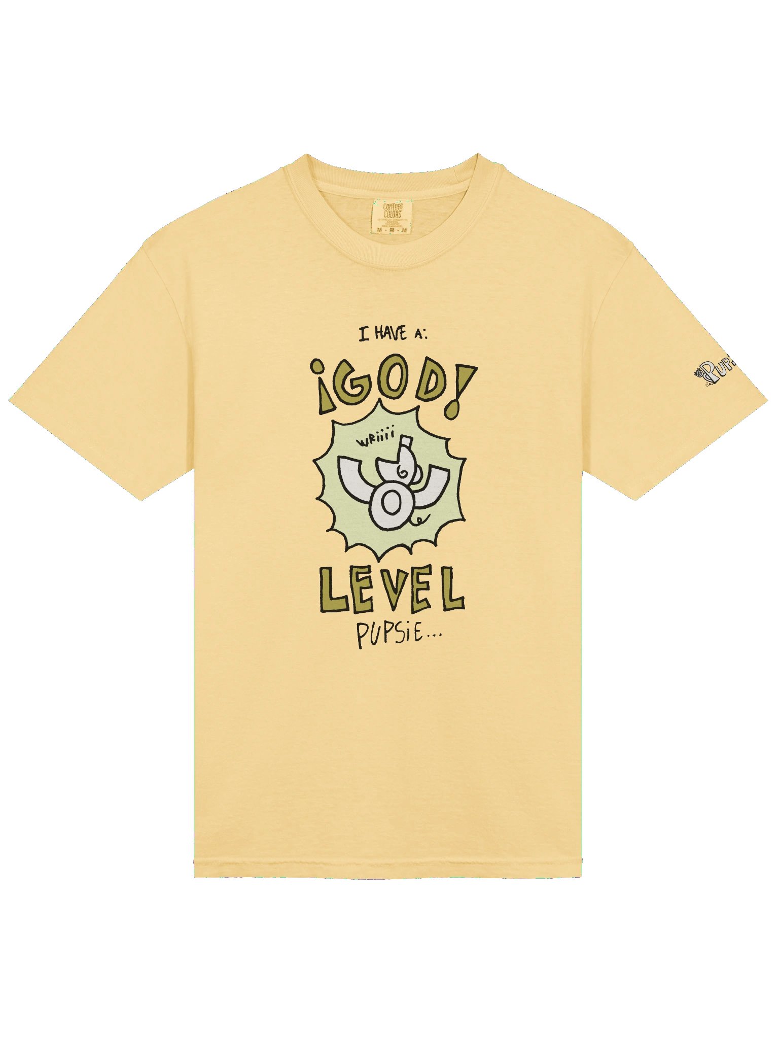 'God level pupsie' Pupsies! Heavyweight T-Shirt product image (22)