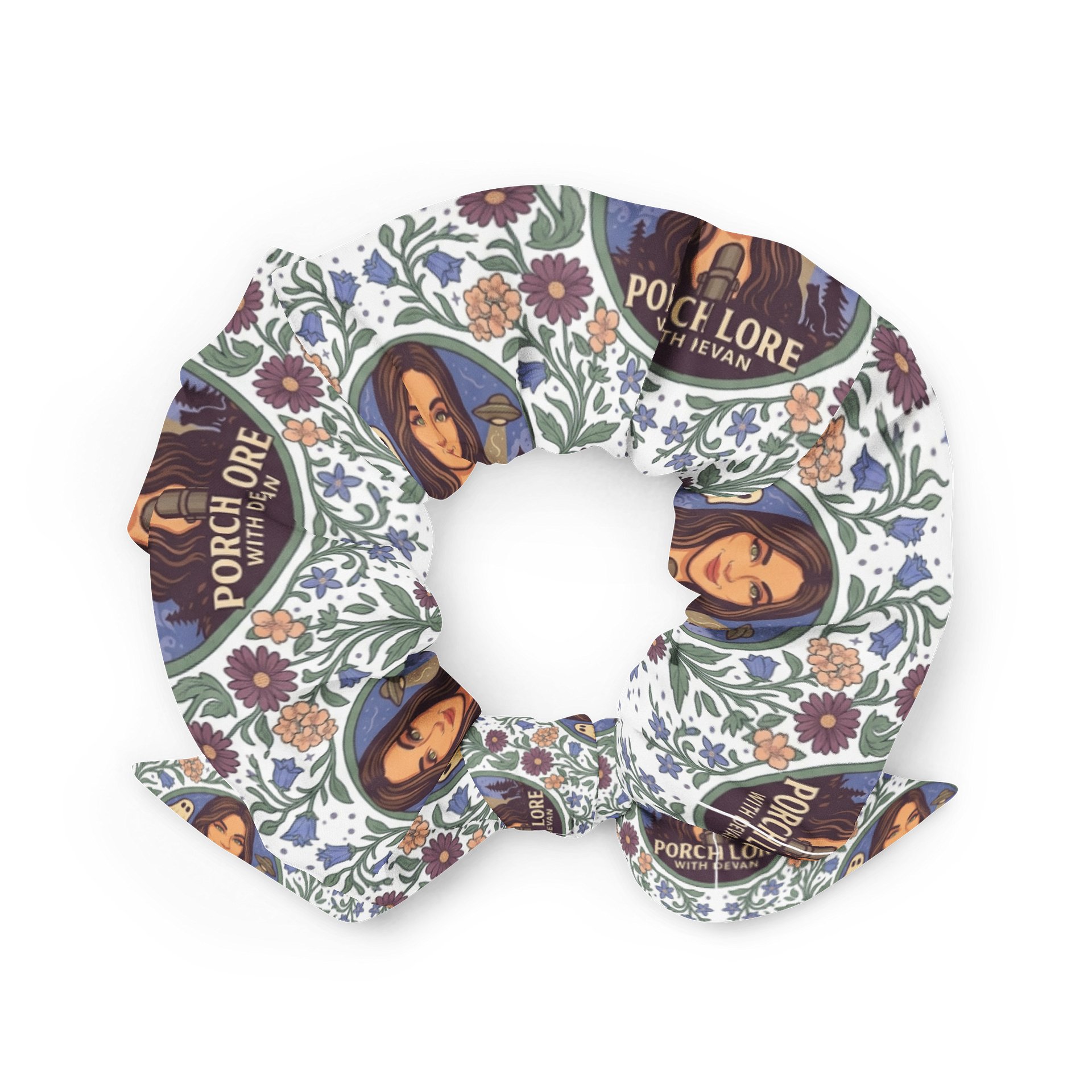 PORCH LORE DEVAN FLORAL SCRUNCHIE product image (2)